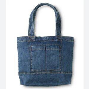 Denver Hayes Bag Jumpstart Lined Denim Tote Book Shopping Bag